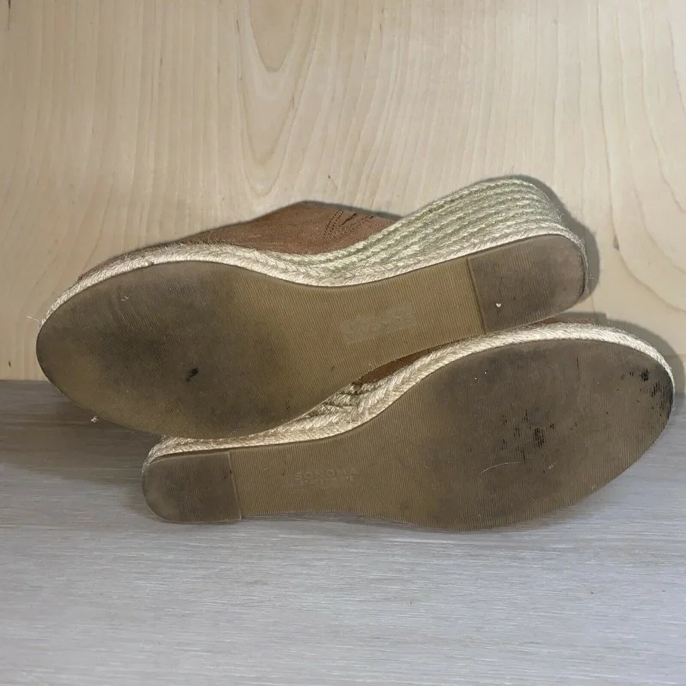 Sonoma Snalice Whiskey Leather Wedge Women's 9.5‎
